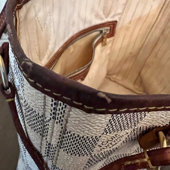 🌟🌟SOLD!🌟 Authentic Louis Vuitton Neverfull PM Damier Azur - Picture 11 of 16